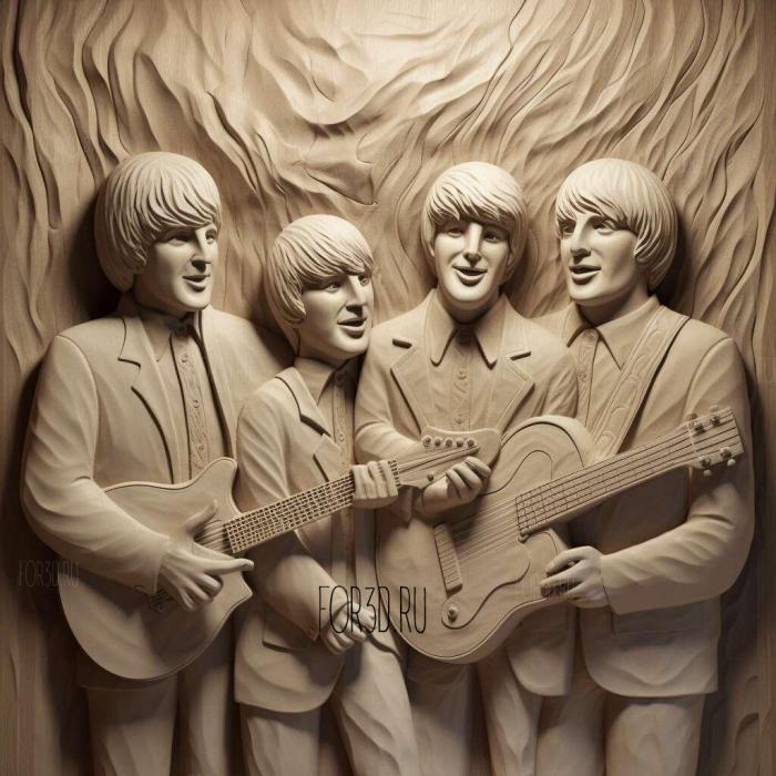 The Beach Boys 3 stl model for CNC